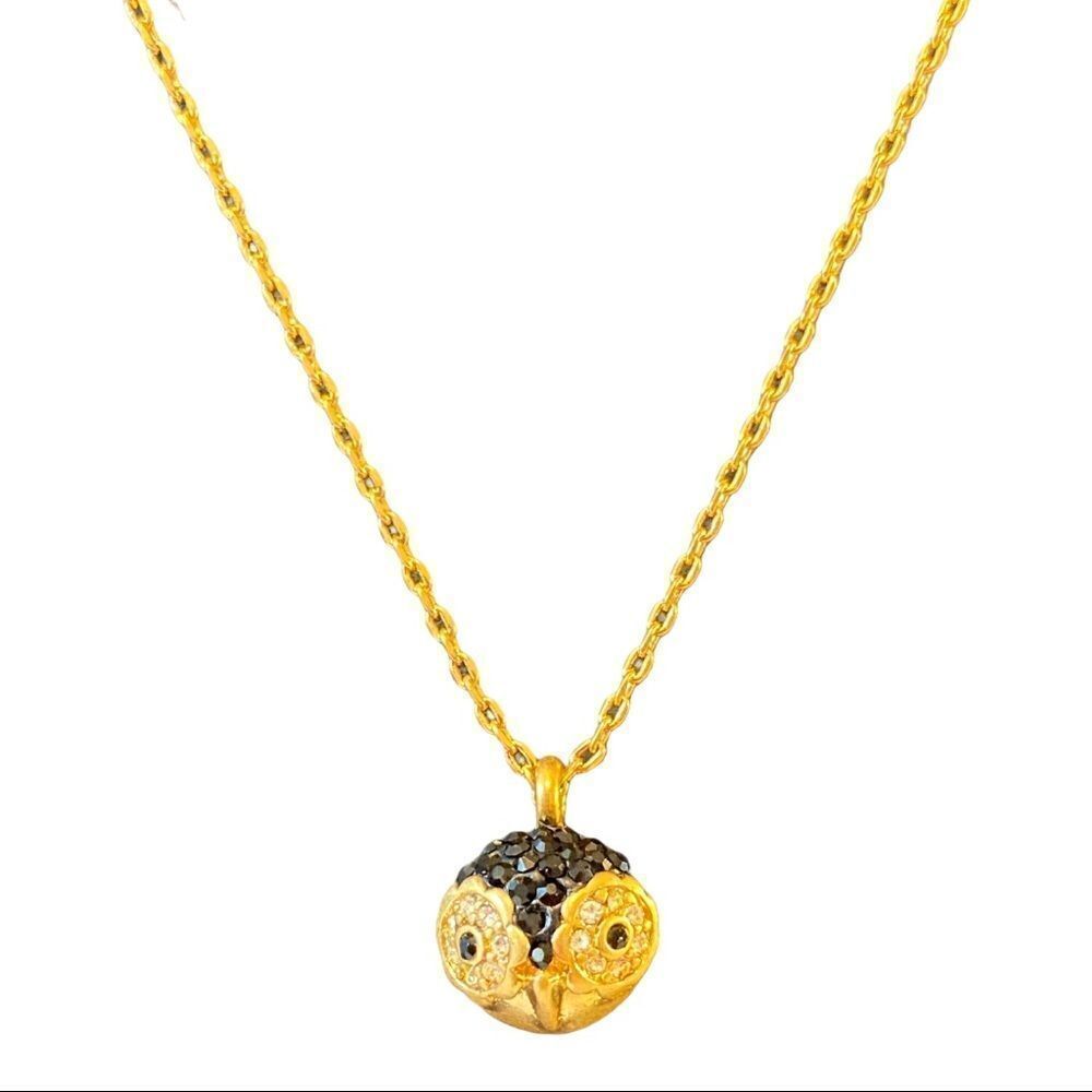 Kate Spade Gold Tone Pave Owl Necklace. Adorable!!